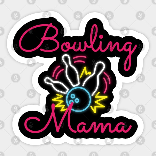 Bowling mama Sticker by KC Happy Shop